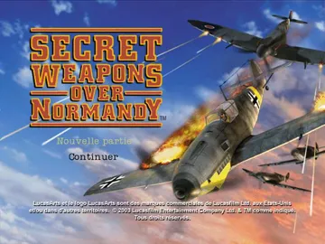 Secret Weapons over Normandy (Japan) screen shot title